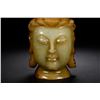 Image 3 : Exquisite Carved Yellow Jade Guan Yin Head