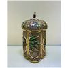 Image 2 : Pure Silver Gilded Filigree Cloisonné Tea Canister