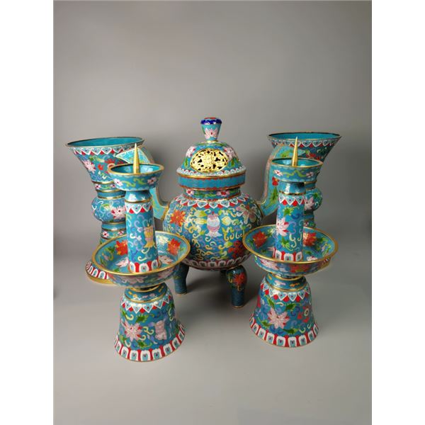 Cloisonné Five-Piece Set
