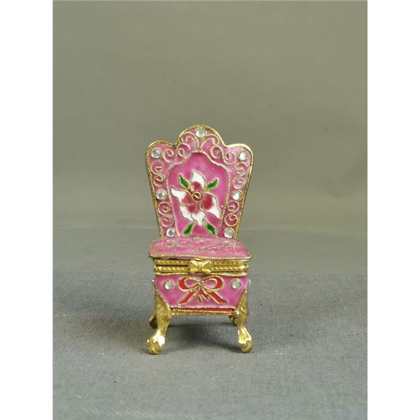 Enamel Painted Miniature Chair