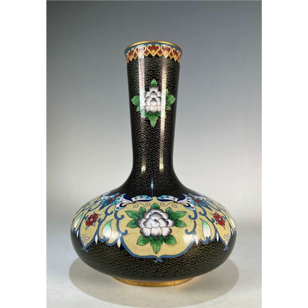 Cloisonné Vase with Floral Design