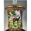Image 4 : Cloisonné Vase with Deer Scene