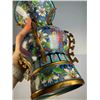 Image 9 : Cloisonné Floral Double Vases