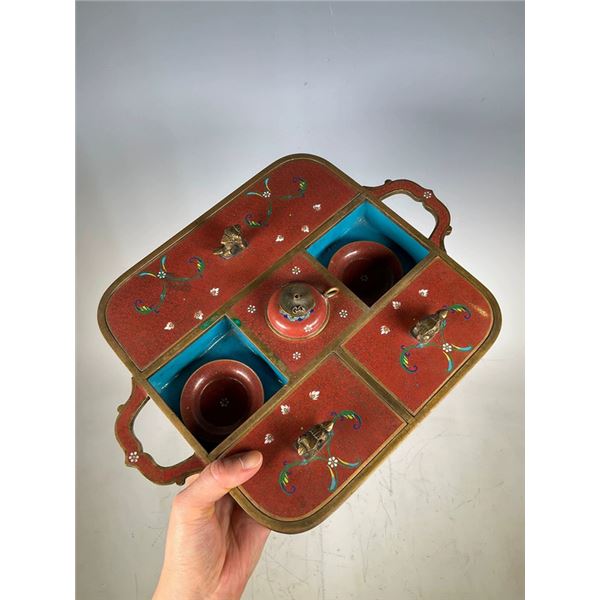 Cloisonné Smoking Set