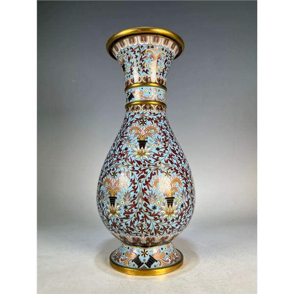 Cloisonné Floral Vase