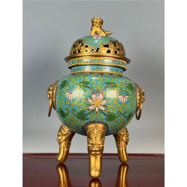 Exquisite Cloisonné Incense Burner