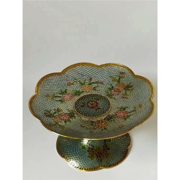 Cloisonné Fruit Plate