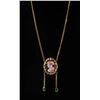 Image 6 : French Napoleon III Era Cameo Necklace in Bicolored Agate and Gold