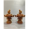 Image 1 : Pair of Lion Incense Burners