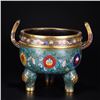 Image 9 : Cloisonné Double-Handled Tripod