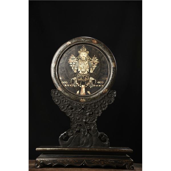 Buddha Figure Screen