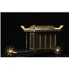 Image 1 : Wood-Based Lacquered "Longevity and Fortune" Chariot Sculpture