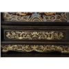 Image 3 : Antique Wood-Based Lacquered "Dragon Playing with Pearl" Screen