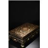 Image 5 : Wood-Based Lacquered Table with True Gold Painted Lotus Pattern