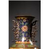 Image 2 : Cloisonné Dragon and Phoenix "Auspicious Union" Dragon-Eared Vases (Pair)