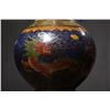 Image 3 : Cloisonné Dragon and Phoenix "Auspicious Union" Dragon-Eared Vases (Pair)
