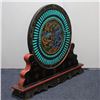 Image 6 : Lacquered Wood Cloisonné Dragon Abacus Screen Sculpture