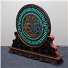 Image 7 : Lacquered Wood Cloisonné Dragon Abacus Screen Sculpture