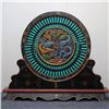 Image 9 : Lacquered Wood Cloisonné Dragon Abacus Screen Sculpture
