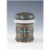 Image 3 : Silver Enamel Inlaid Treasure Jar