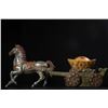 Image 3 : Cloisonné Horse and Carriage Ornament