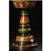 Image 3 : Pair of Cloisonné Candlesticks with Floral Motifs