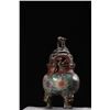 Image 7 : Cloisonné Tripod Censer with Beast Handles
