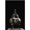 Image 5 : Cloisonné Tripod Censer with Dragon Handles and Lion Finial
