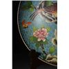 Image 5 : Cloisonné Decorative Plate with Floral and Bird Motifs