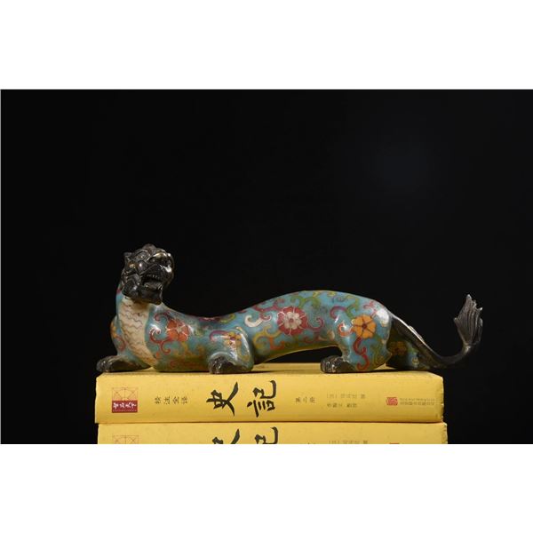 Cloisonné Recumbent Beast Ornament