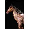 Image 3 : Cloisonné Standing Horse with Floral Motifs