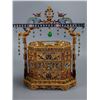 Image 4 : Gilt-Bronze Filigree-Inlaid Jade Food Box