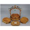 Image 6 : Gilt-Bronze Filigree-Inlaid Jade Food Box