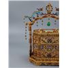 Image 8 : Gilt-Bronze Filigree-Inlaid Jade Food Box