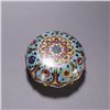 Image 1 : Cloisonné Enamel Lotus Scroll Covered Box