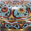 Image 6 : Cloisonné Enamel Lotus Scroll Covered Box