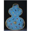 Image 9 : Cloisonné Enamel Double-Gourd Covered Box with Auspicious Motifs