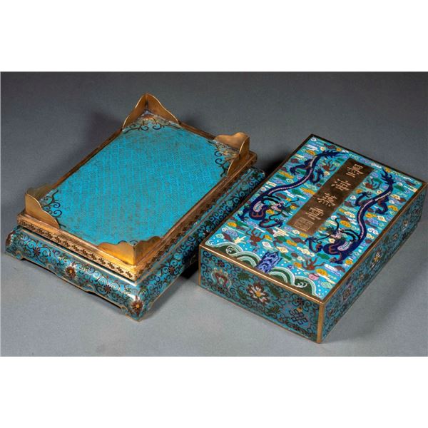 Cloisonné Enamel Sutra Box