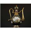 Image 5 : Cloisonné Enamel Ewer with Figural Panels on Copper Body