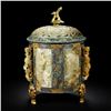 Image 1 : Gold-Inlaid Jade Wine Vessel