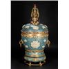 Image 1 : Cloisonné Enamel and Gem-Embedded Butter Lamp Holder
