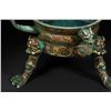 Image 3 : Gold and Silver Inlaid Dragon-Head Tripod Cauldron