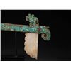 Image 7 : Bronze Gē with Turquoise and Jade Inlays