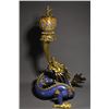 Image 1 : Qianlong Marked Cloisonné Enamel Dragon and Phoenix Incense Burner