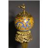 Image 7 : Qianlong Marked Cloisonné Enamel Dragon and Phoenix Incense Burner