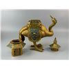 Image 8 : Qing Dynasty Gilded Copper Cloisonné Enamel Painted Bird Incense Burner Ornament