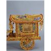 Image 5 : Gilded Gold Filigree Chariot with Horse