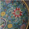 Image 6 : Cloisonné Enamel and Gilt Copper High-foot Plate with Branch Lotus Design