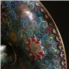 Image 7 : Cloisonné Enamel and Gilt Copper High-foot Plate with Branch Lotus Design