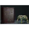 Image 2 : Bronze Inlaid Gold Elephant Figurine
